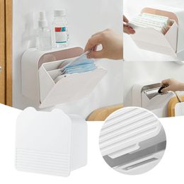 Bath Accessory Set Wall Mounted Toilet Sanitary Napkin Storage Box Cotton Makeup Remover Reusable Paper Towels