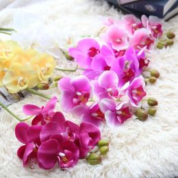 New Arrival Silk Moth Orchid Artificial Flower Butterfly Orchid artificial flowers for new House Home Wedding Festival DecorationsZZ