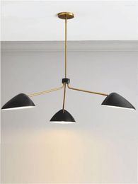 Chandeliers Nordic Long Pole Lights Designer Light Fixtures Restaurant Luxury Metal Living Room Decorative Hanging Bedroom Lamps