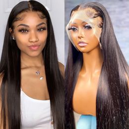 30 Inch Straight Lace Front Wig 220%density Brazilian Preplucked Wigs for Black Women Human Hair on Sale Free Shipping 13x4 Lace Frontal Wig
