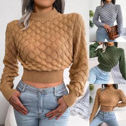 Women's Sweaters Knitwears Women Sweater Ins Wind Scene Autumn/winter Stereoscopic Hollow Out Cross-border Long-sleeved Knitting