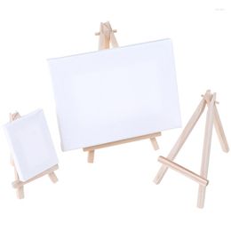 Frames Mini Wood Artist Tripod Painting Easel For Po Postcard Display Holder Frame Cute Desk Decor