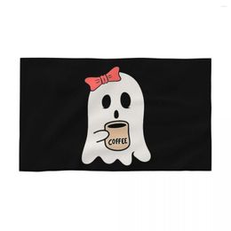 Towel Little Ghost Ice Coffee Happy Halloween Funny Cute 40x70cm Face Wash Cloth Water-absorbent Suitable Bathroom Wedding Gift