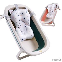 Bathing Tubs Seats Newborn Baby Folding Bath Tub Portable Foldable Kids Washing Bathtub Folding Non-Slip Bathtub Security Bathtub R230818