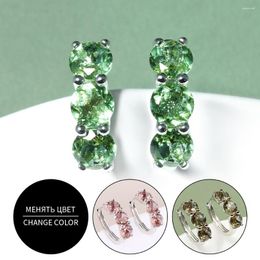 Dangle Earrings Colour Change Zultanite Clasp 925 Sterling Silver Fine Jewellery For Women Girls Amazing Gift