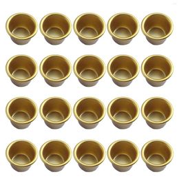 Decorative Plates 20 Pcs Metal Candle Insert For Taper Candles Holder DIY Set Tree Table