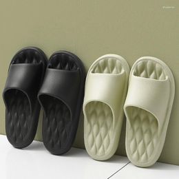 Slippers Fashion Sandals Men Solid Platform Soft Sole EVA Non-Slip Home Bath Slides Women Summer Flip Flops Beach Shoes