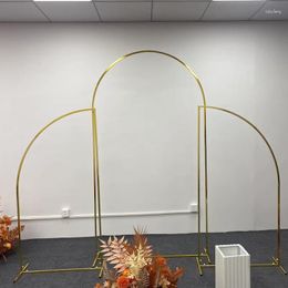 Decorative Flowers 3 Pcs Wedding Arch Set Background Decoration Flower Stand Birthday Party Outdoor Balloon Gold-plated Irregular Shape