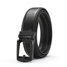 Belts Fashion Genuine Leather Men's Belt Jeans Trouser Waist Strap Male Designer Automatic Buckle Gift For Men