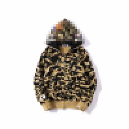 A Bathing Ape Autumn and Winter New Men's Camo Skull Head Double Hat Sweater Bathing Ape Hooded