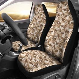 Car Seat Covers Tan Camouflage Pack Of 2 Universal Front Protective Cover