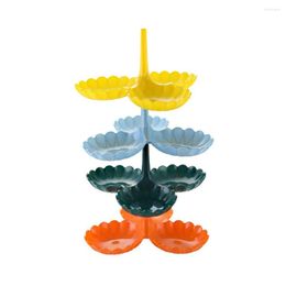 Plates Living Room Home Four-Layer Plastic Fruit Plate Modern Dried Basket Chopper Kitchen Decoration