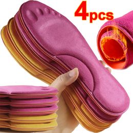 Shoe Parts Accessories Selfheated Insoles Foot Massage Thermal Thicken Insole Memory Foam Pads Winter Warm Men Women Sports Shoes Pad 230817