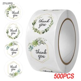 Other Decorative Stickers thank you sticker for business Gift Packaging Seal Label wedding Labels Round Floral Multi Scrapbooking Stationery 230818