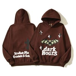 2023 Erkekler Tasarımcı Hoodie Kadın Kış Hoodie Moda Sıradan Sonbahar Gevşek Palto Kazak HOVIE Hip Hop Bat Bat Fam Monogram Baskı Sweatshirts Hoodies