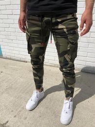 Men's Pants Casual Military Tactical Cargo For Men Multi Pockets Camouflage Sweatpants Male Spring Autumn Pencil Harem Jogger Pant