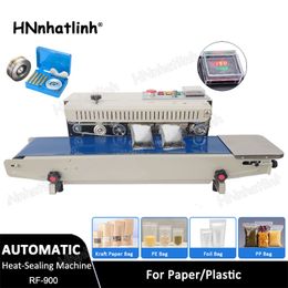 FR-900 Automatic Bag Sealer Continuous Film Sealing Machine Electric Food Heat Sealer