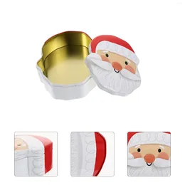 Storage Bottles Snack Containers Box Xmas Theme Case Portable Metal Adorable Container Biscuit Wrapping
