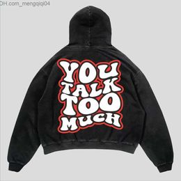 Men's Hoodies Sweatshirts American Letter Personalized Printing 3D Hoodie Hip Hop Sweater for Men and Women Wearing Loose Hoodie Sweater Z230819