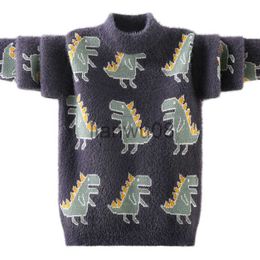 Pullover new arrived winter Children sweater boy clothes kids baby Pullover dinosaur soft thick Knitted fleece wholesales 315year x0818