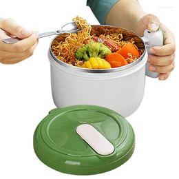 Bowls Ramen Noodle Bowl With Spoon Instant Rice Salad Anti Fork Soup Reusable Rapid Cooker