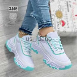 Dress Shoes 2023 New Women's Sneakers Fashion Thick Bottom Lace-up Casual Comfortable Outdoor Running Breathable Ladies Vulcanised Shoes J230818