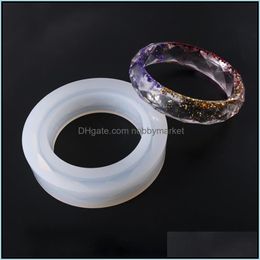 Moulds Bangle Sile Mould Flexible Resin Faceted Finish Bracelet Gem Diy Jewellery Making Craft Supplies Epoxy Mods Drop Delivery Jewellery Otmte