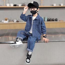 Clothing Sets Boys Clothes Striped Pattern For Jacket Pants Tracksuit Casual Style Children's Tracksuits 230818