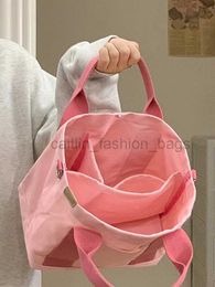 Designer Bag Japan and South Korea Interlayer Canvas Portable Bento Student Commuter Multi layer Handbag Crossbody Female designer bag caitlin_fashion_bags