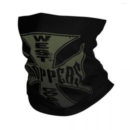 Bandanas West Coast Chopper Iron Cross Winter Headband Neck Warmer Men Women Hiking Running Tube Scarf Face Bandana Gaiter