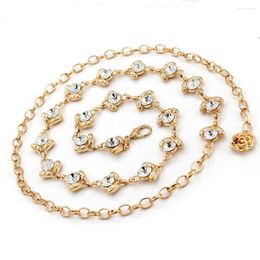 Belts Dress Decor Women Rhinestone Crystal Fashion Ladies Belt Waist Chain Alloy