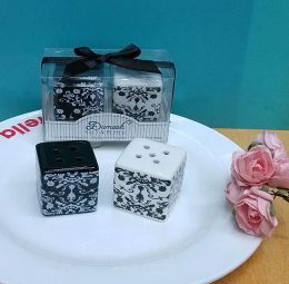 wedding Favours Gifts for guest Damask Ceramic Salt and Pepper Shakers party supplies Event Party Day GiftZZ