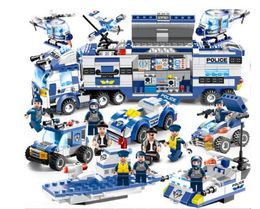 Pride Wholesale Custom Toy Brick Build Lepin City 762PCS Block Technic Transformer Toy Model Build Kit Block Policeman Building Block Kids toys Christmas Block