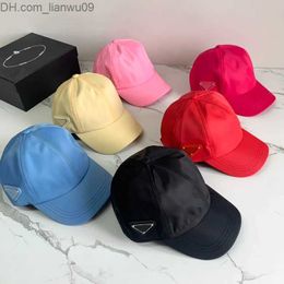 Ball Caps Women Nylon Hat Mens Baseball Cap Designers Fitted Caps Hats Side Triangle Casquette Gift 2105284SX Z230819