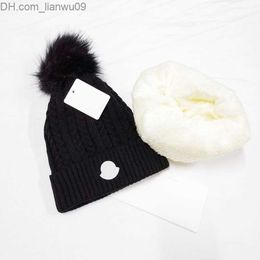 Beanie/Skull Caps Fashion beanie hat knitted and cashmere men and women autumnwinter outdoor warm lovers beans hot leisure travel 6 Colours Z230819