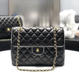 Luxury handbag Designer bag Women's chain bag classic diamond Cheque crossbody bag network red recommended