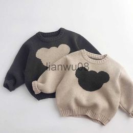 Pullover Kids Clothes Sweaters Casual Winter Autumn Knitted Sweaters Cute Cartoon Kintwear Children Girls Boys Thick Sweater High Quality x0818