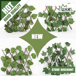 Decorative Flowers 40CM Simulation Of Plant Fence Net Garden Backyard Home Decor Outdoor Wall