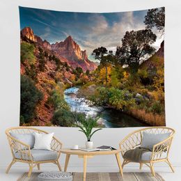 Tapestries Home decor tapestry natural landscape sea mountain travel beach room boho decorative wall rug holiday wall tapestry 230x180cm