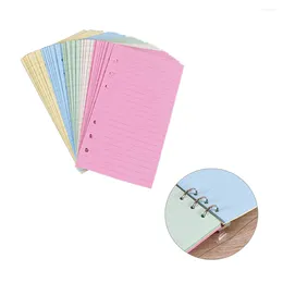 Pages A6 Refill Lined Paper 6 Holes Loose- Leaf Replacement Notebook For Travel Journal