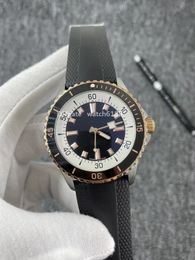 Nuovi orologi da uomo subacqueo orologi meccanici automatici per uomo de lussuoso calendario ceramico display nastro sportivo blu arancione 2813 movimenti orologio da polso luminoso puntatore