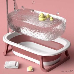 Bathing Tubs Seats Folding Baby Bathtub Non-Slip Baby Shower Bath Tub Kids Bath Bucket Portable Children Bathtubs Newborns Household Years Old R230818