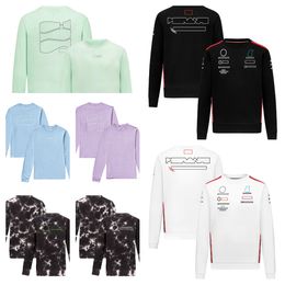 F1 team 2023 round neck pullover sweater sports warm coat racing suit plus size men's wear