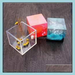 Molds Transparent Square Sile Pendant Mod For Resin Diy Mold Jewelry Bangle Drop Delivery Tools Equipment Otpxg