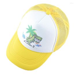 Ball Caps Cute Dinosaur Kids Cap Summer Casual Children Baseball Boys Girls Adjustable Hip Hop Sun Hats 2023 Trucker Snapback