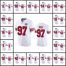 San Francisco''49ers''Men 19 Deebo Samuel 10 Jimmy Garoppolo 5 Trey Lance Women Youth White Custom 75th Anniversary Throwback Limited Jersey