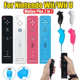 Game Controllers Joysticks Bonadget For Nintendo Joystick 2 in 1 Wireless Remote Gamepad Controller Set Motion Plus with Silicone Case Video 230816