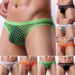 Briefs Panties Men Mesh Brief Breathable Male Panties Beachwear Swimwear Underwear Trunks Hollow Out Sexy Low Rise See Through Underpants 230818