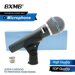 Microphones BETA58A Professional High/TOP Quality BETA58 Wired Microphone Supercardioid Dynamic Mic Performance Live Vocal Karaoke HKD230818