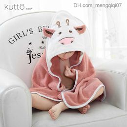 Towels Robes Cute 3D animal hooded children's robes bath towels raincoats bath towels bath towels baby pajamas and pajamas Z230819